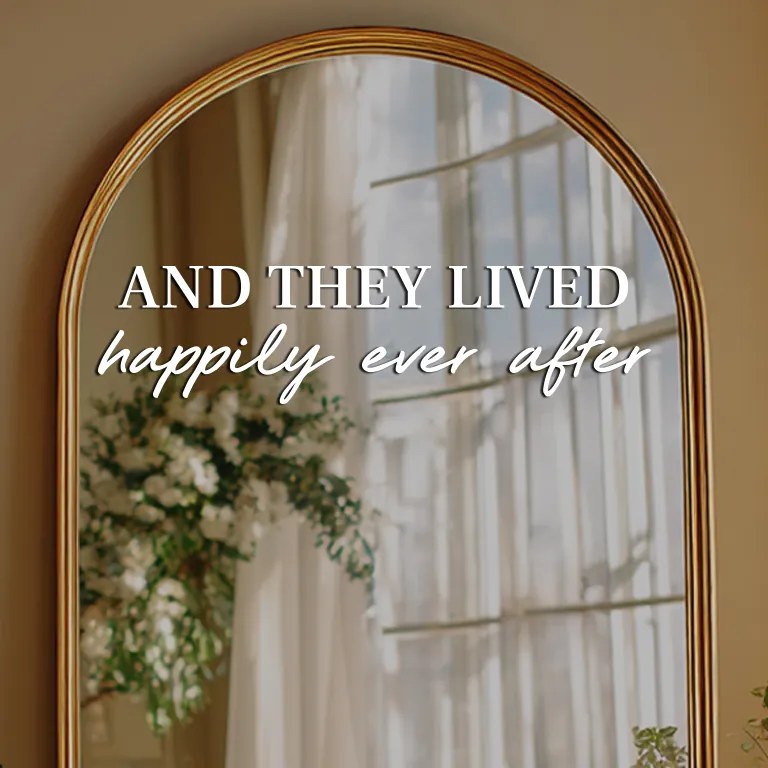 Стикер за огледало S14 – And they lived happily ever after 77x19