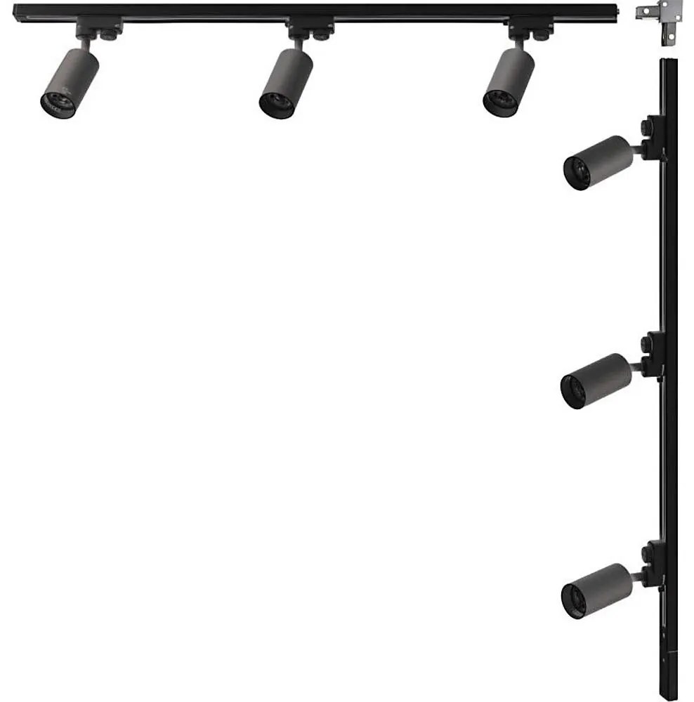 Zuma Line 3562 - Точково осветително тяло в релсова система TUBE 6xGU10/35W/230V черно