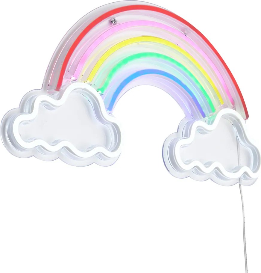 Неонова стенна лампа многоцветна вкл. LED - Rainbow