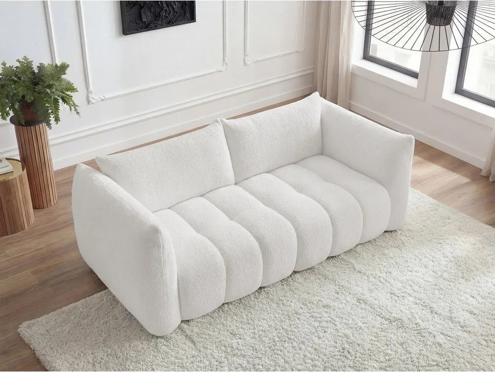 Бял диван от прежда с примки от букле 234 cm Azra – Bobochic Paris