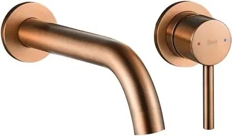 REA-B4600 - Смесител за умивалник за вграждане LUNGO, четкан мед