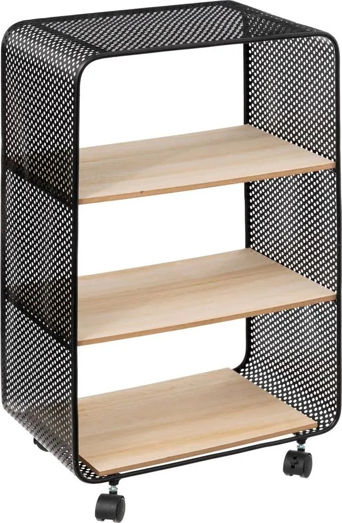 Етажерка 5five, Метал и дърво, 3 отделения