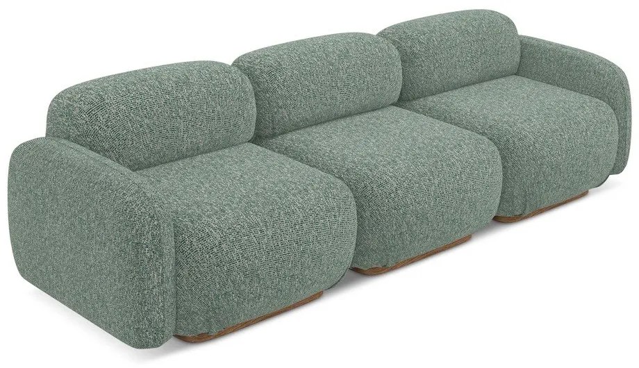 Светлозелен модулен диван 270 cm Ailani – Makamii