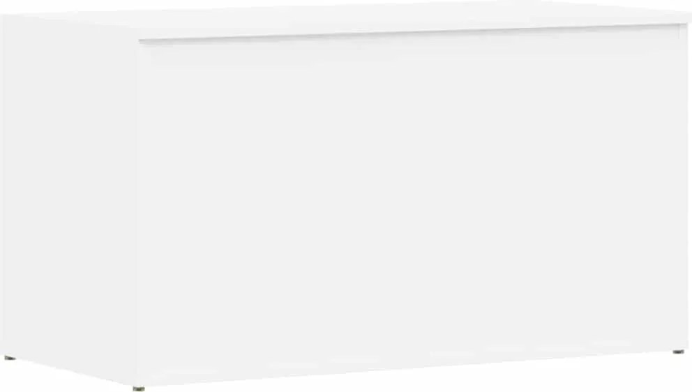 803056 vidaXL Сандък за съхранение, бял, 84x42x46 см, инженерна дървесина