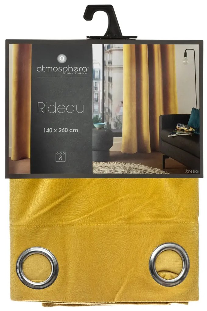 Завеса atmosphera Lilou, 140x260 cm - Тъмночервен