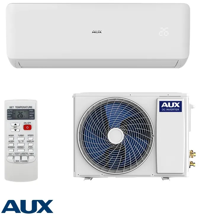 Инверторен климатик AUX Freedom ECO ASW-H12C5E4/FAR3DI-B8, 12000 BTU, 24 м2, А++, R-32, Бял