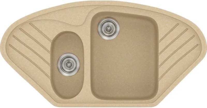 Мивка Sanitec 302-Granite Cappucino