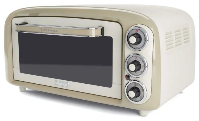 Електрическа фурна Ariete VINTAGE 0979/03, 1380 W, 18 л, 3 режима, До 230C, Двойно термо стъкло, Таймер 60 мин, Бял/Бежов