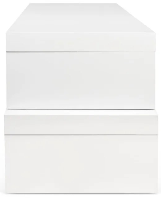 Бяла променлива маса за телевизор орех Cliff - TemaHome