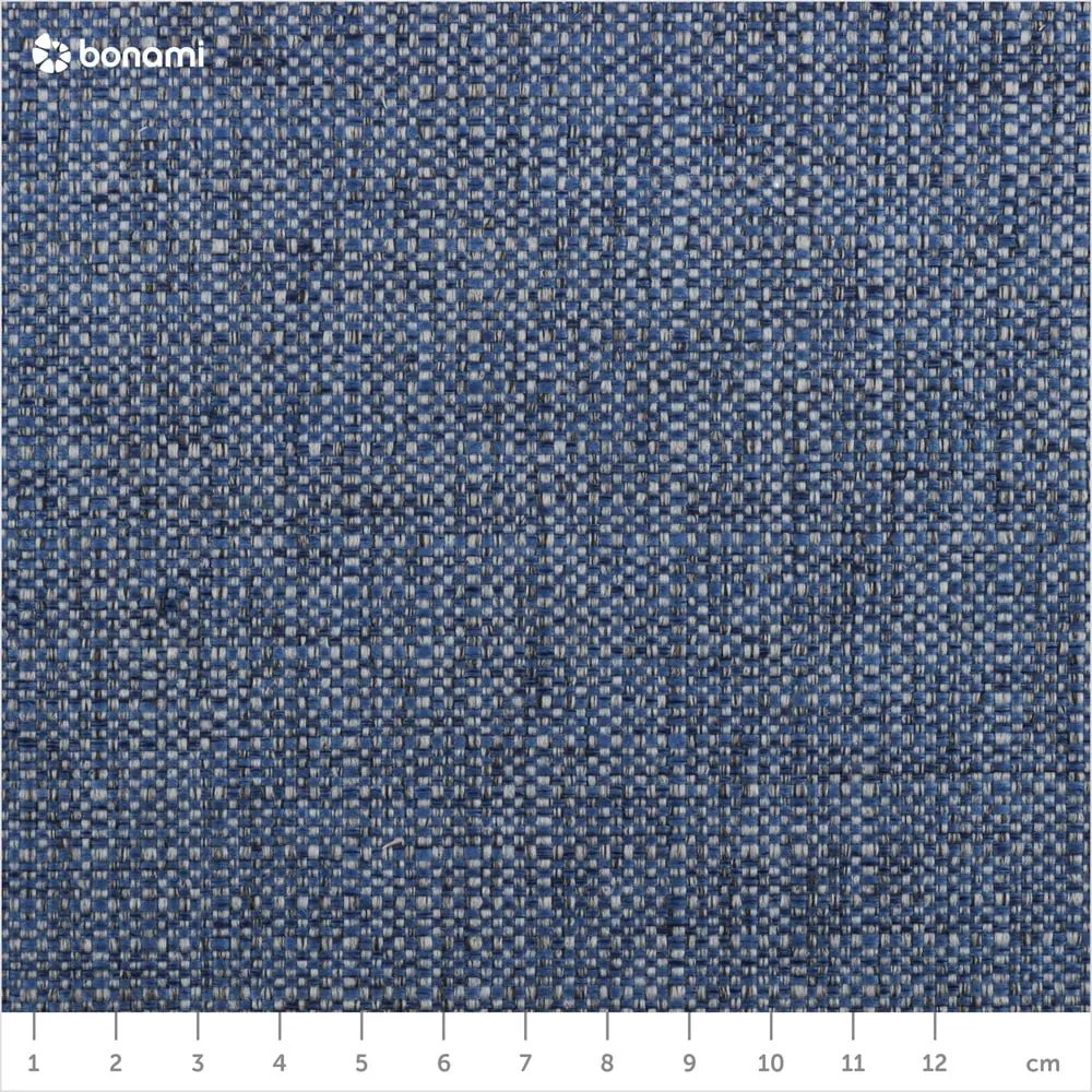 Тъмносиньо двойно тапицирано легло с място за съхранение с включена подматрачна рамка 160x200 cm Elizabeth – Micadoni