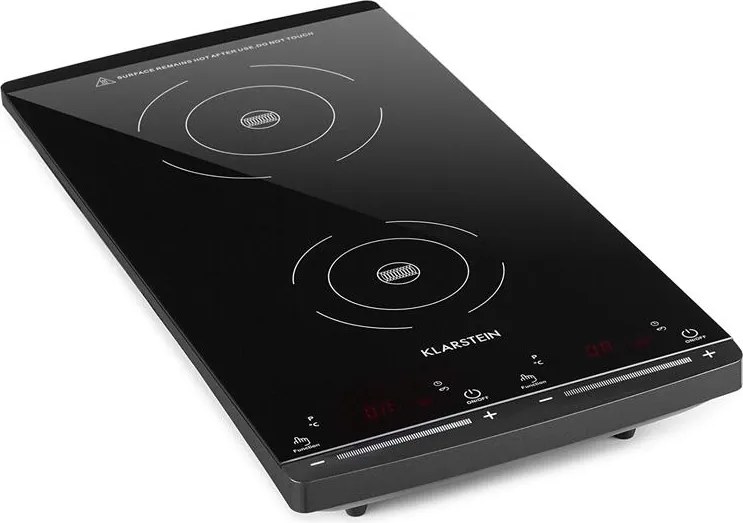 Klarstein VARICOOK SLIM индукционна плоча 2 котлона 2900W 60-240 ° C черна
