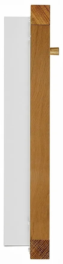 Бяла маса за накланяне, монтирана на стена Brenta - Woodman