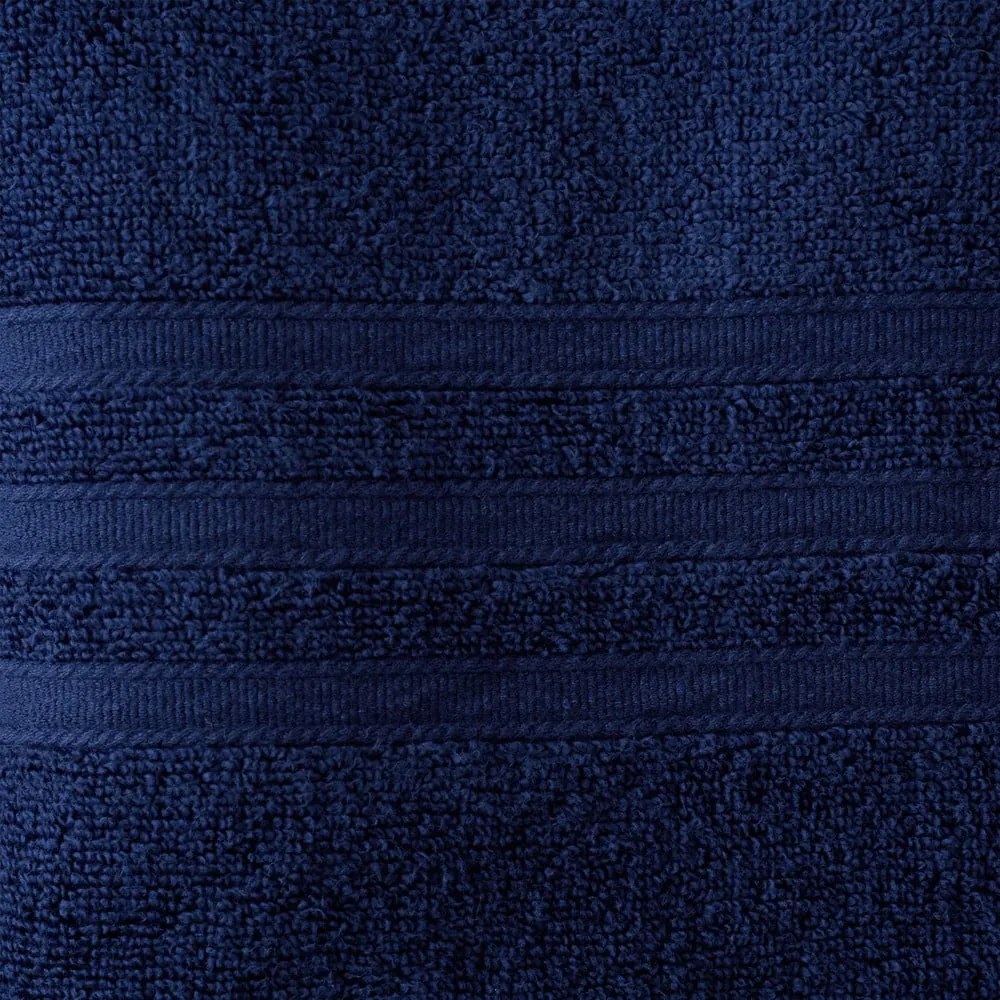 Тъмносини памучни хавлиени кърпи в комплект от 2 бр. от тери 90x140 cm Zero Twist – Catherine Lansfield