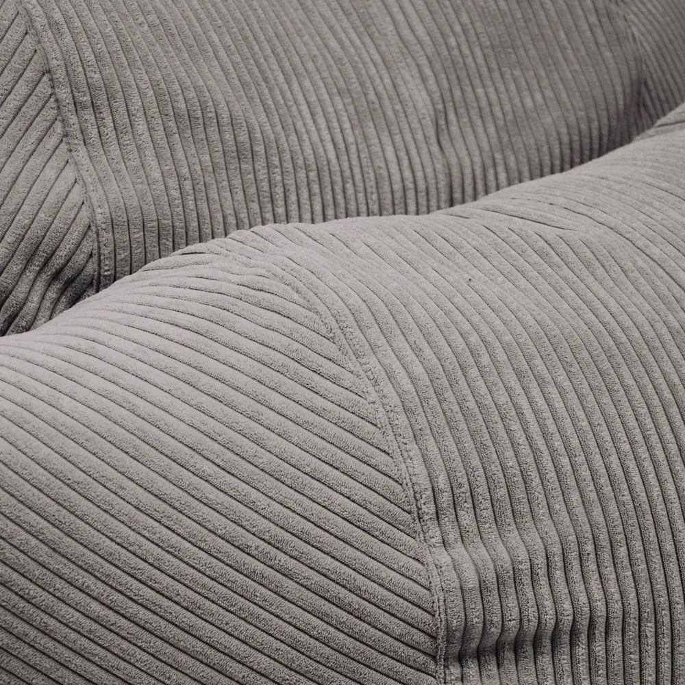 Кремав пуф от рипсено кадифе Roll 105 – SLOWDOWN