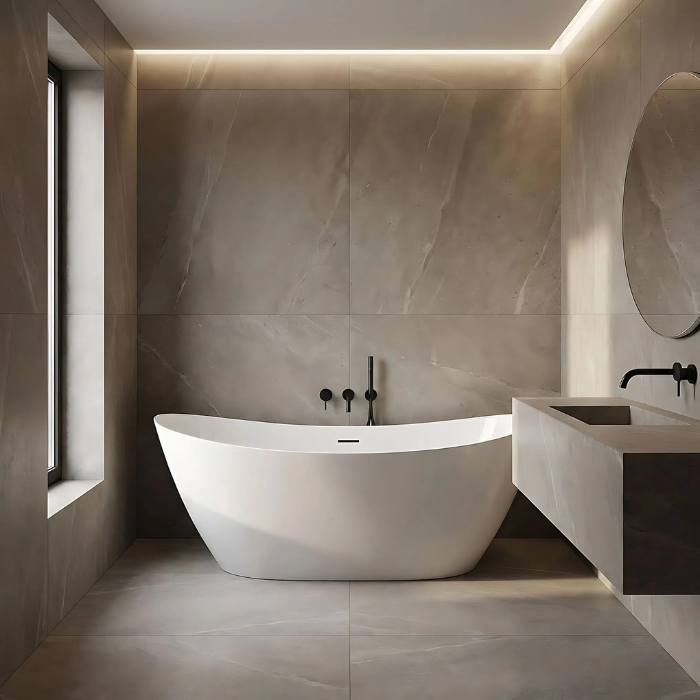 Свободностояща акрилна Вана Rea Ferrano Slim 160