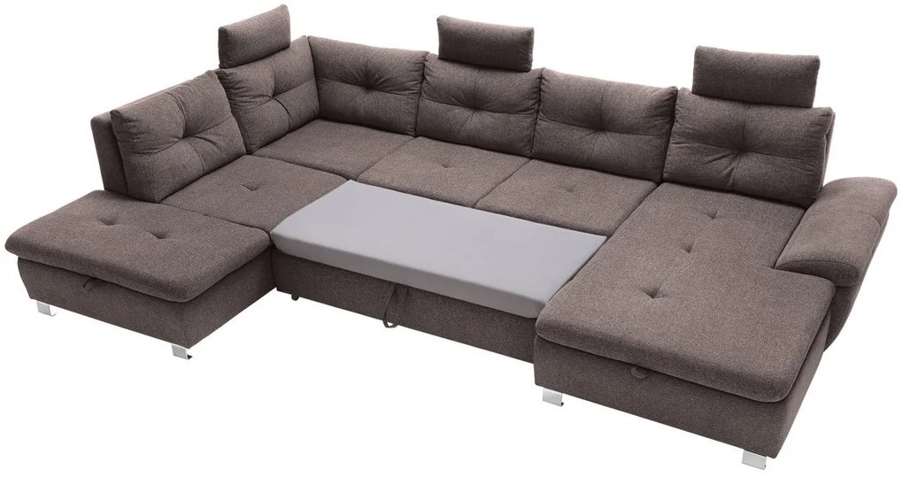 Ъглов диван Canaria plus-Right-Brown