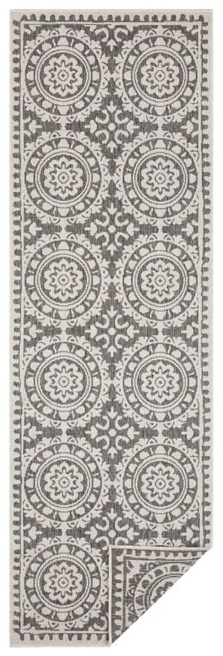 Сив и кремав килим на открито , 80 x 250 cm Jardin - NORTHRUGS