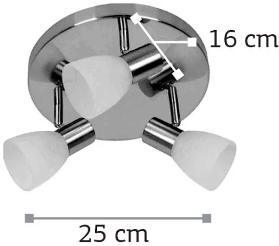 Спот за стена InLight 9064-3-Nikel