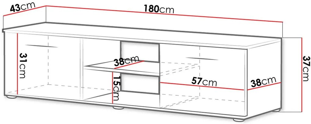 TV шкаф Soho S3-White