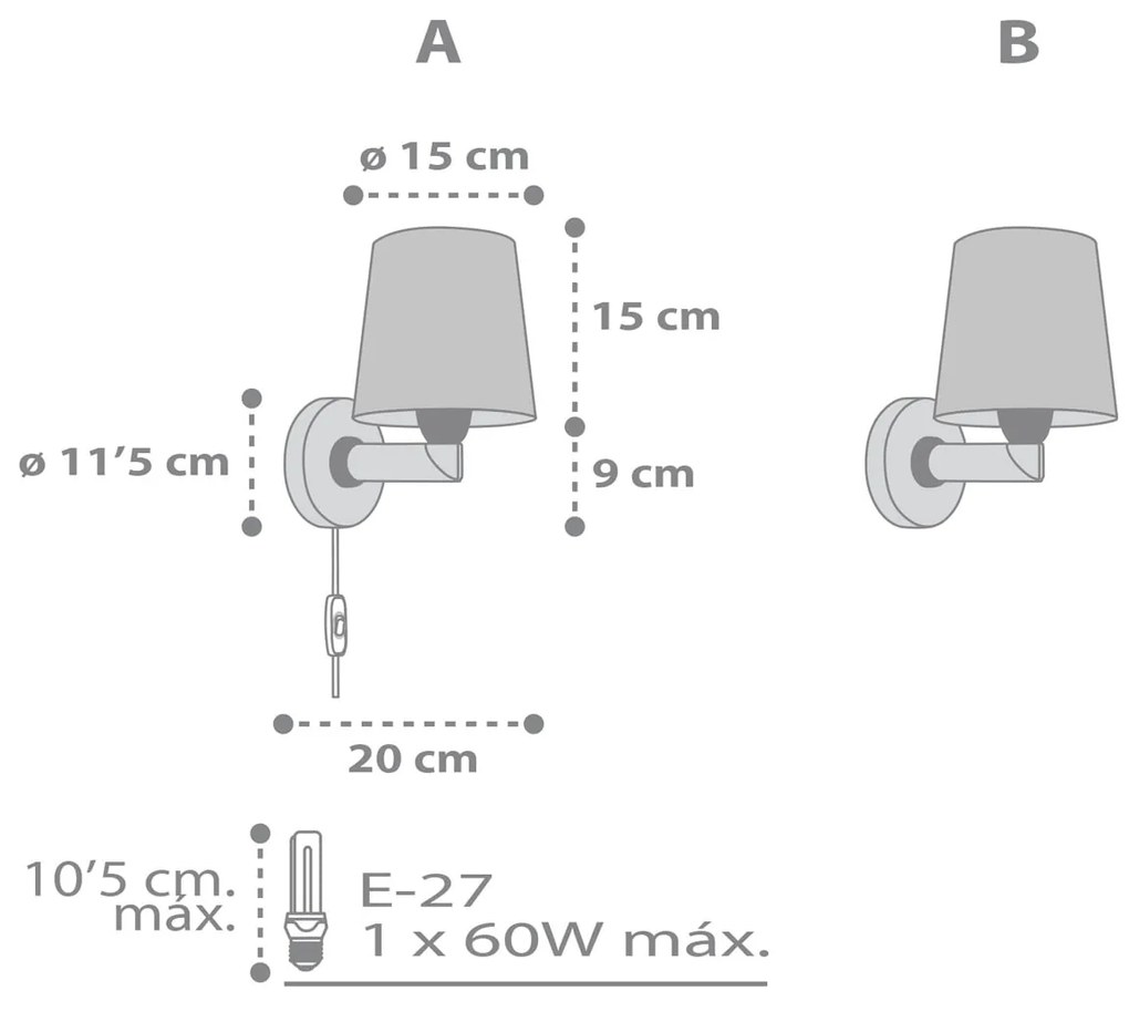 Стенна апличка Ango Starlight-White