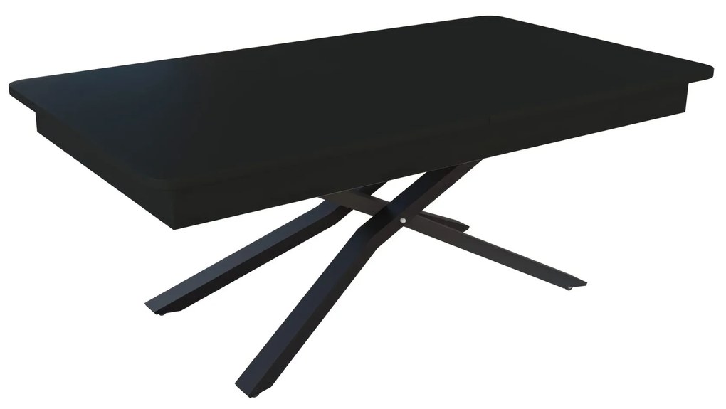 Разтегателна маса с повдигащ механизъм МЕГАРА - МДФ мат 190 черно