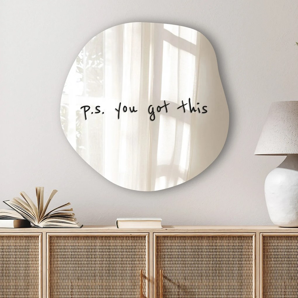 Стикер за огледало S34 – P.S. you got this 89x16