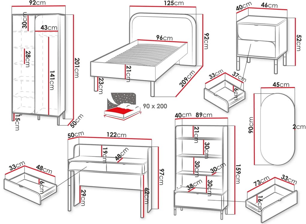 Комплект за детска стая Harmony