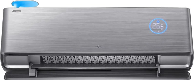 Инверторен климатик TCL FreshIN I TAC-12CHSD/FAI, 12000 BTU, Клас A+++/A++, 51 dB, I Feel, 4D Airflow, Филтър QuadruPuri, Сребрист