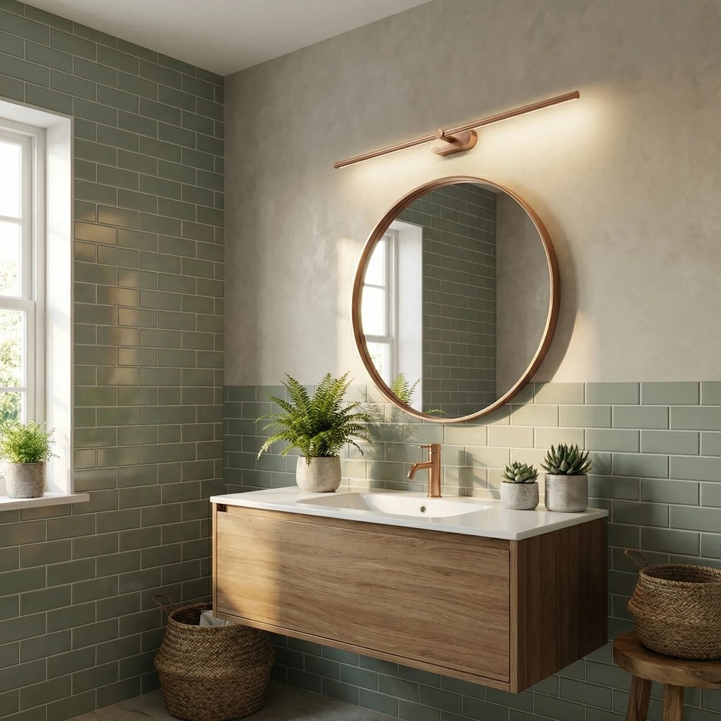 Stenen LED aplik za banya APP1897-1W 80 cm BRUSH COPPER