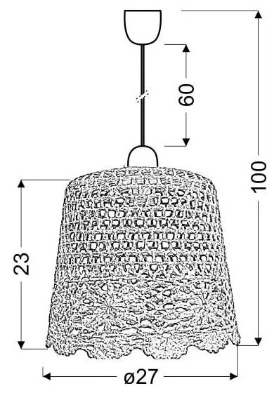 Розово висящо осветително тяло Nonna – Candellux Lighting
