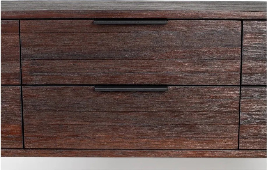 Тъмнокафяв скрин от масивно тиково дърво Webster – White Label