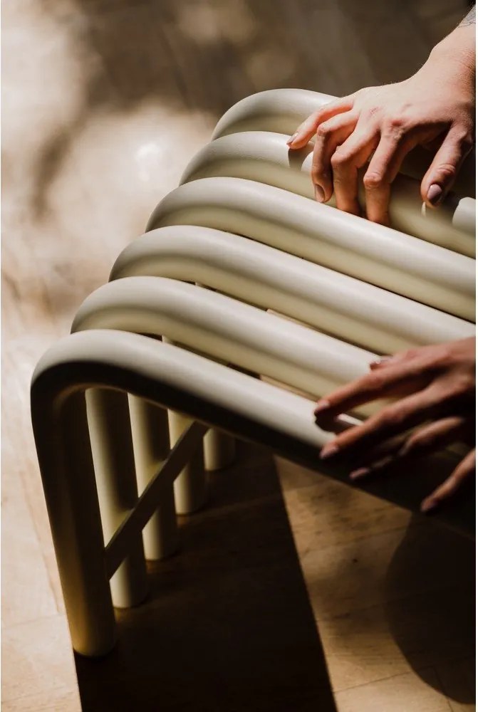 Бежов градински стол метален Nokk – noo.ma