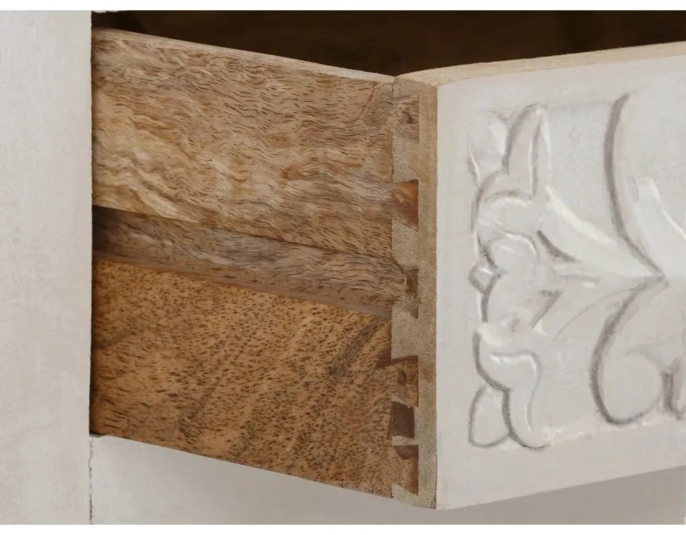 Кремав гардероб от масивно манго 180x40 cm Kalhana – Støraa