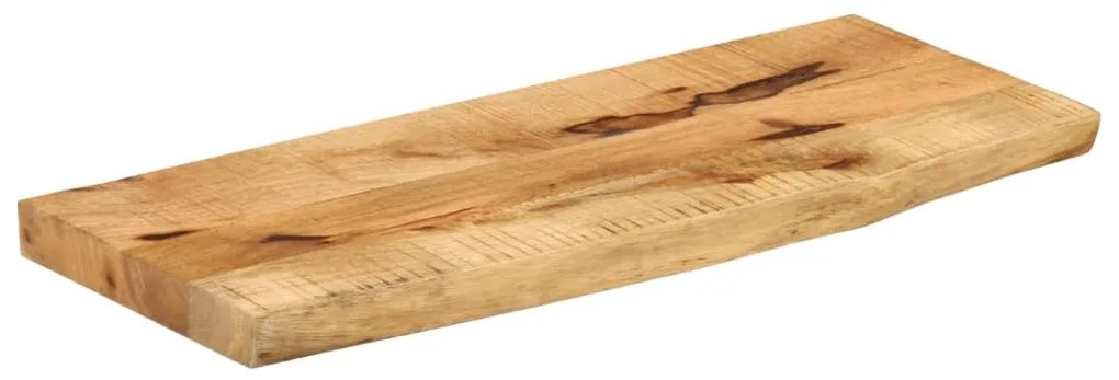 370371 vidaXL Плот за маса, 90x20x3,8 см, жив ръб, грубо мангово дърво масив