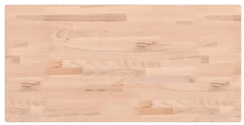 3188878 vidaXL Плот за маса 80x40x1,5 см правоъгълен масивен бук