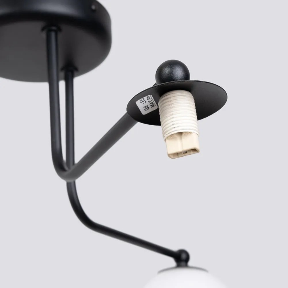 Черно-бяло осветително тяло за таван Beam – Sollux