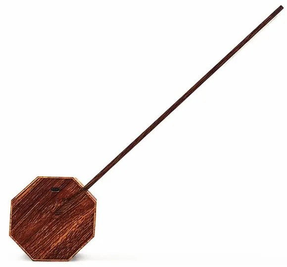 Кафява LED настолна лампа (височина 38 cm) Octagon One – Gingko