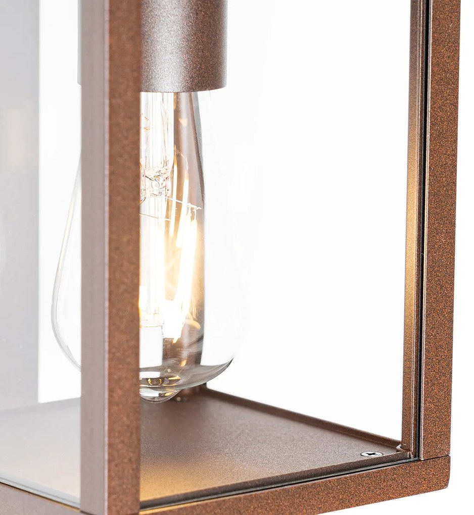 Смарт външен стенен фенер ръждивокафяв IP44 вкл. WiFi ST64 - Charlois