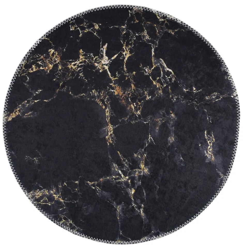 Сив кръгъл килим ø 100 cm - Vitaus