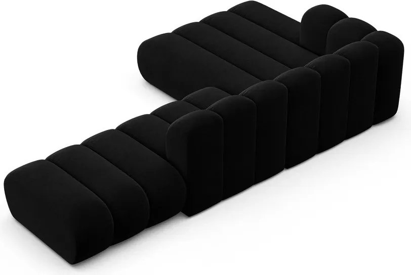 Антрацитен ъглов диван (ляв ъгъл) Lupine – Micadoni Home