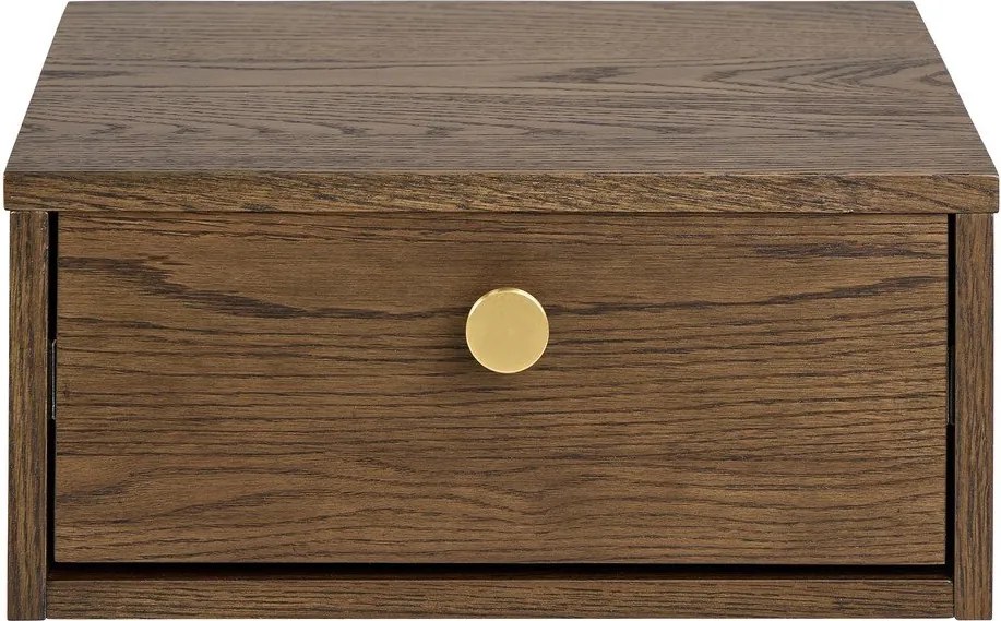 Нощно шкафче от декор от дъб в тъмно естествен цвят Monfort – Actona