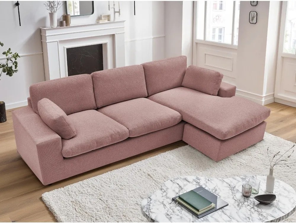 Розов ъглов диван Belair – Bobochic Paris