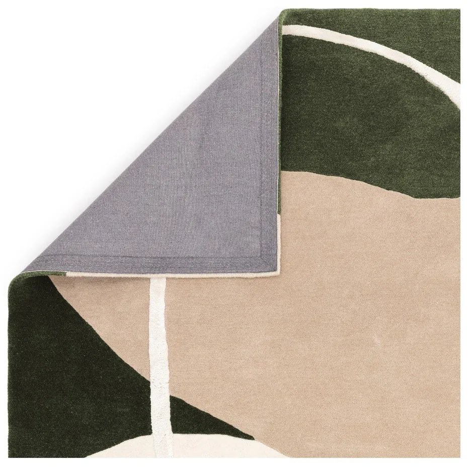 Зелен ръчно изработен вълнен килим 160x230 cm Matrix – Asiatic Carpets