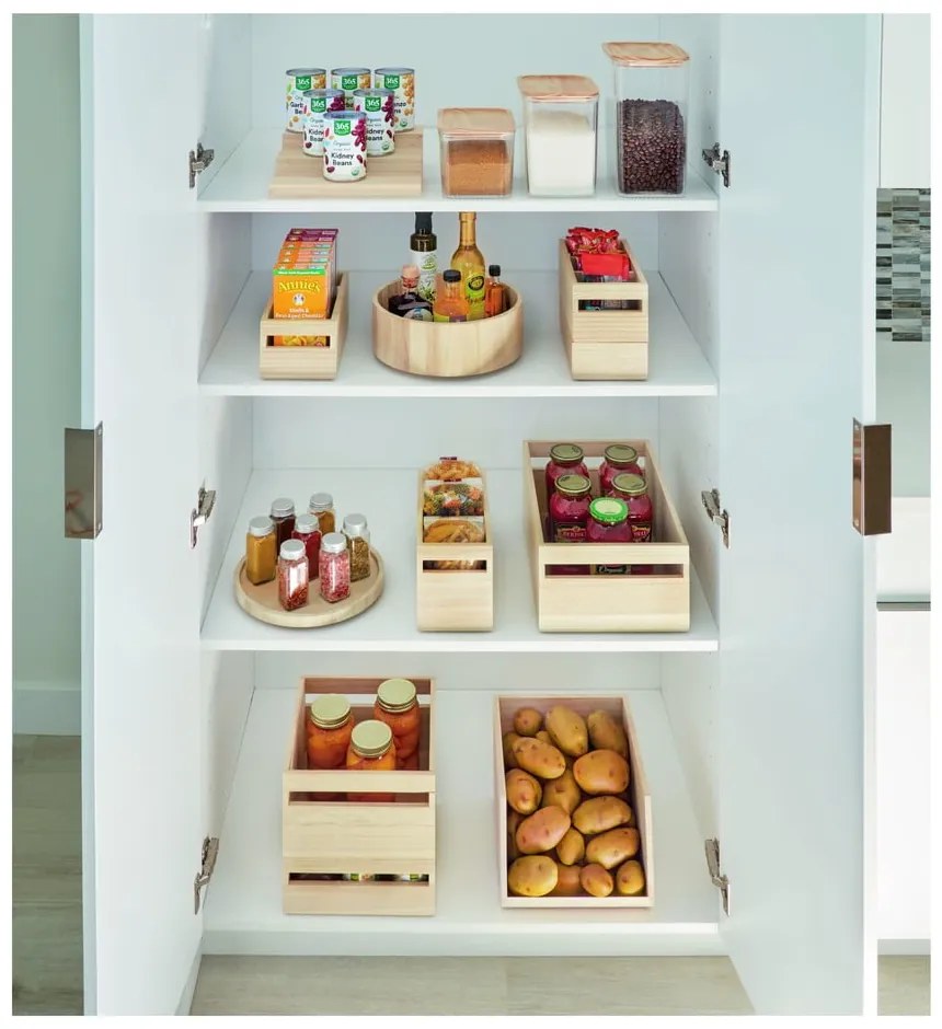 Въртящ се кухненски органайзер, изработен от дърво от пауловния , ø 26,7 cm Eco - iDesign