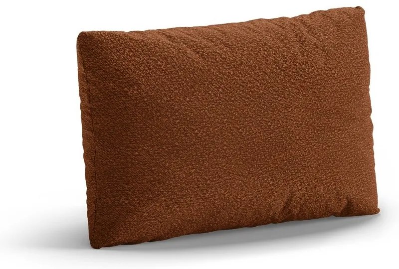 Теракотена възглавница за диван от букле Poppy – Micadoni