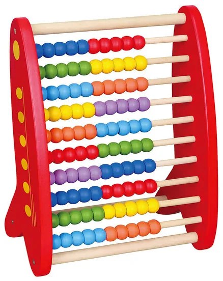 Дървено червено сметало Wooden Abacus - Viga Toys