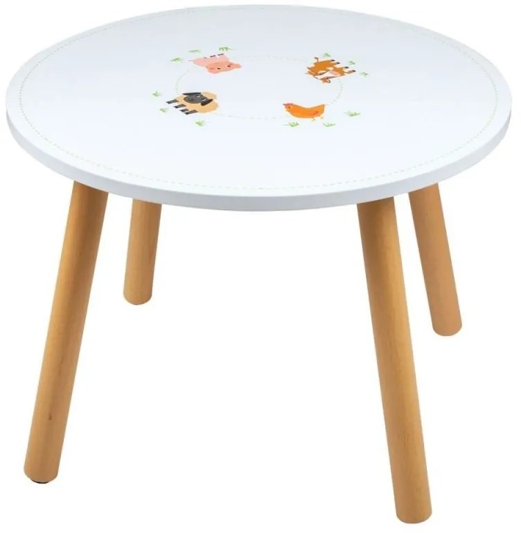 Bigjigs - Дървена масичка - Животните от фермата