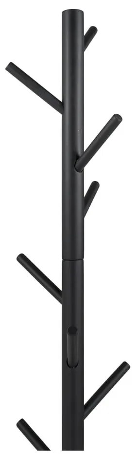 Черна стойка за връхни дрехи от масивно каучуково дърво ø 36x170 cm Bro – Spinder Design