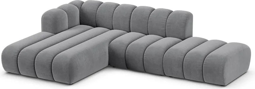 Светлосив ъглов диван (ляв ъгъл) Lupine – Micadoni Home