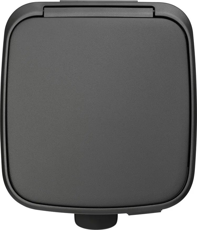 Тъмносиво стоманено кошче за боклук с педал 30 l Bo – Brabantia